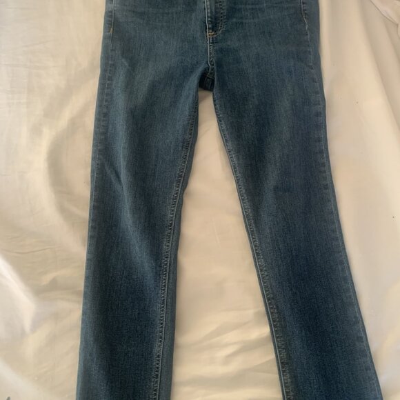 Rag & Bone High Rise Ankle Skinny Stretch Jean in West, Medium Wash - Picture 5 of 8